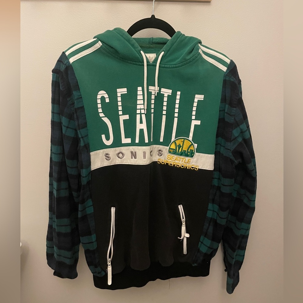 Reworked seattle SuperSonics hoodie